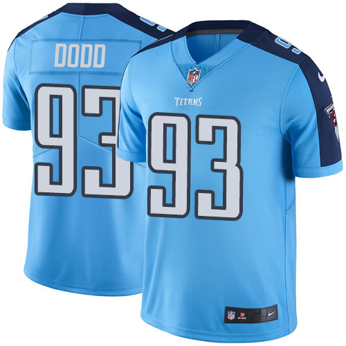 Nike Titans #93 Kevin Dodd Light Blue Men's Stitched NFL Limited Rush Jersey